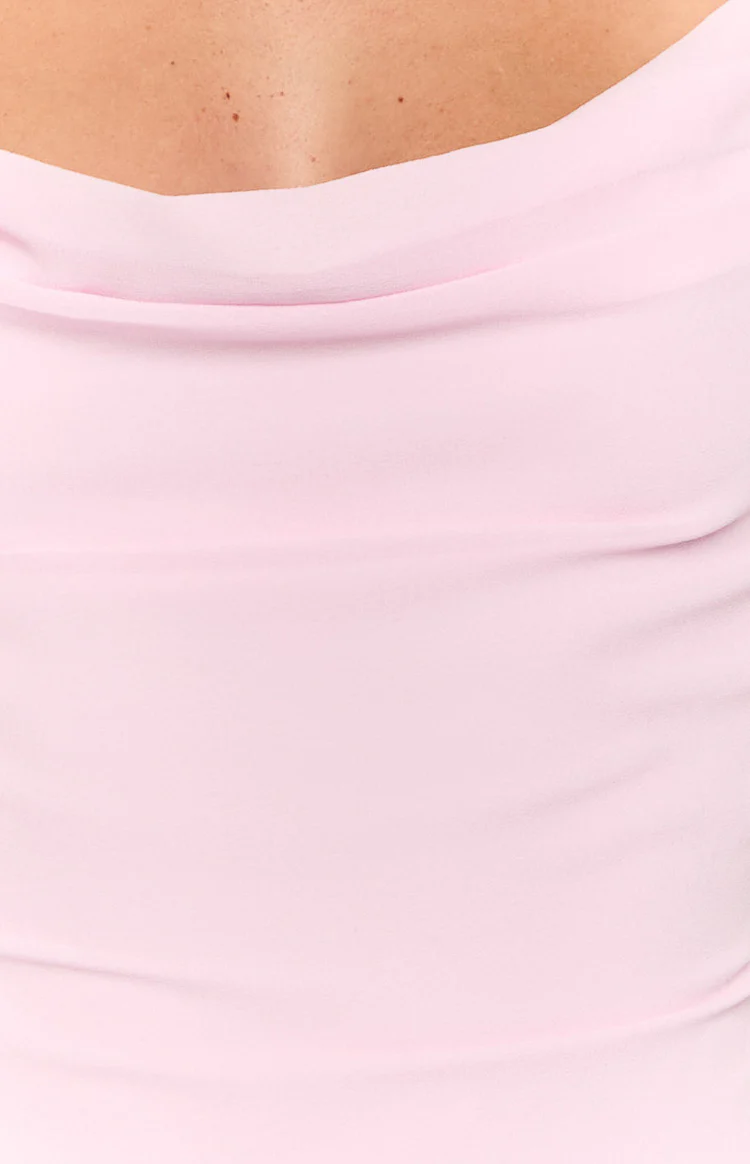 Jana Light Pink Mini Dress - Image 6