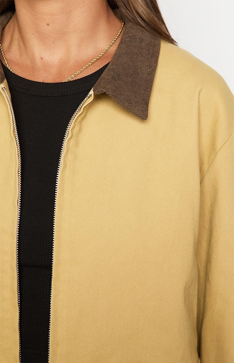 Jemma Cream Contrast Canvas Jacket - Image 6