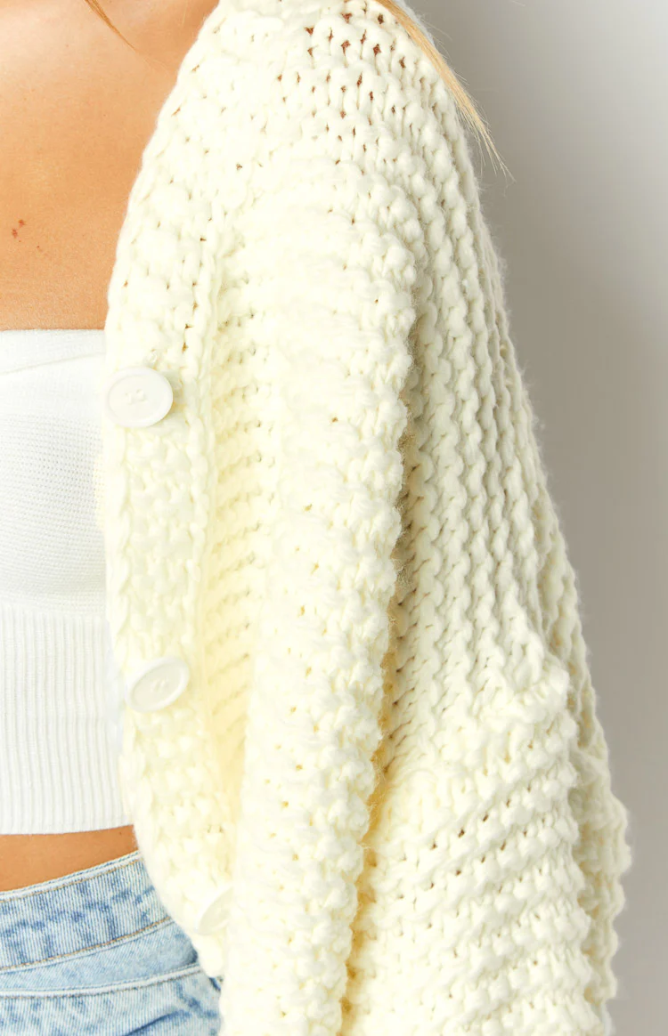 Jen White Knit Cardigan - Image 10