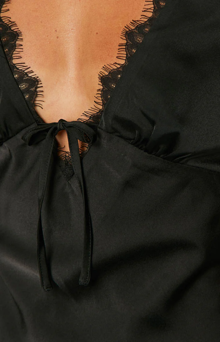 Jennifer Black Mini Party Dress - Image 6