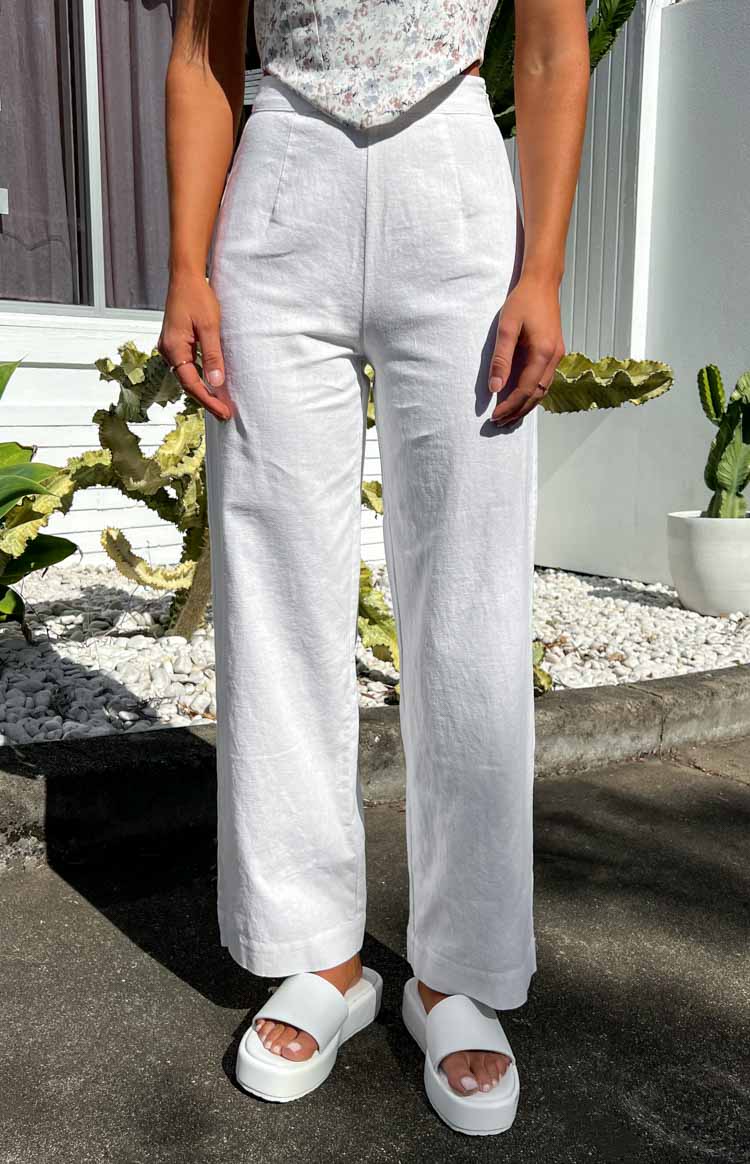 Julian Linen Pants White - Image 13