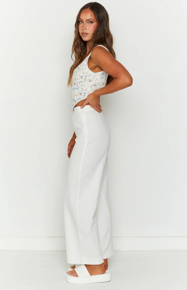 Julian Linen Pants White - Image 4