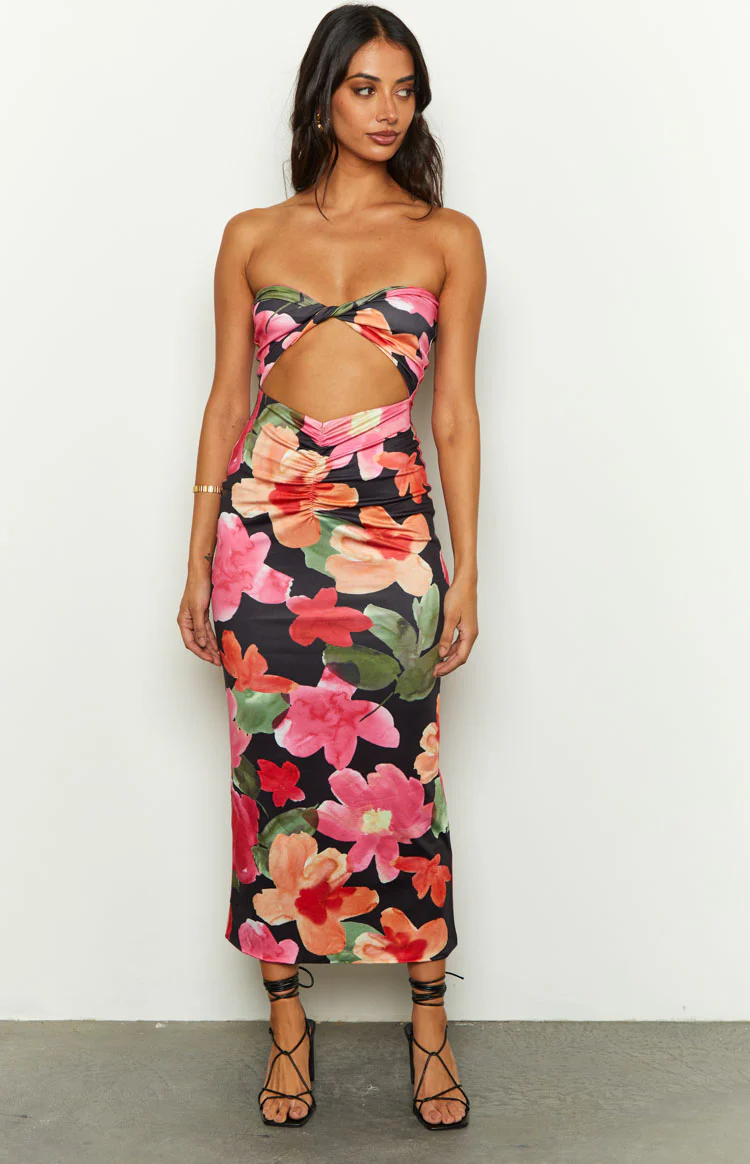 Juliete Floral Midi Dress - Image 3