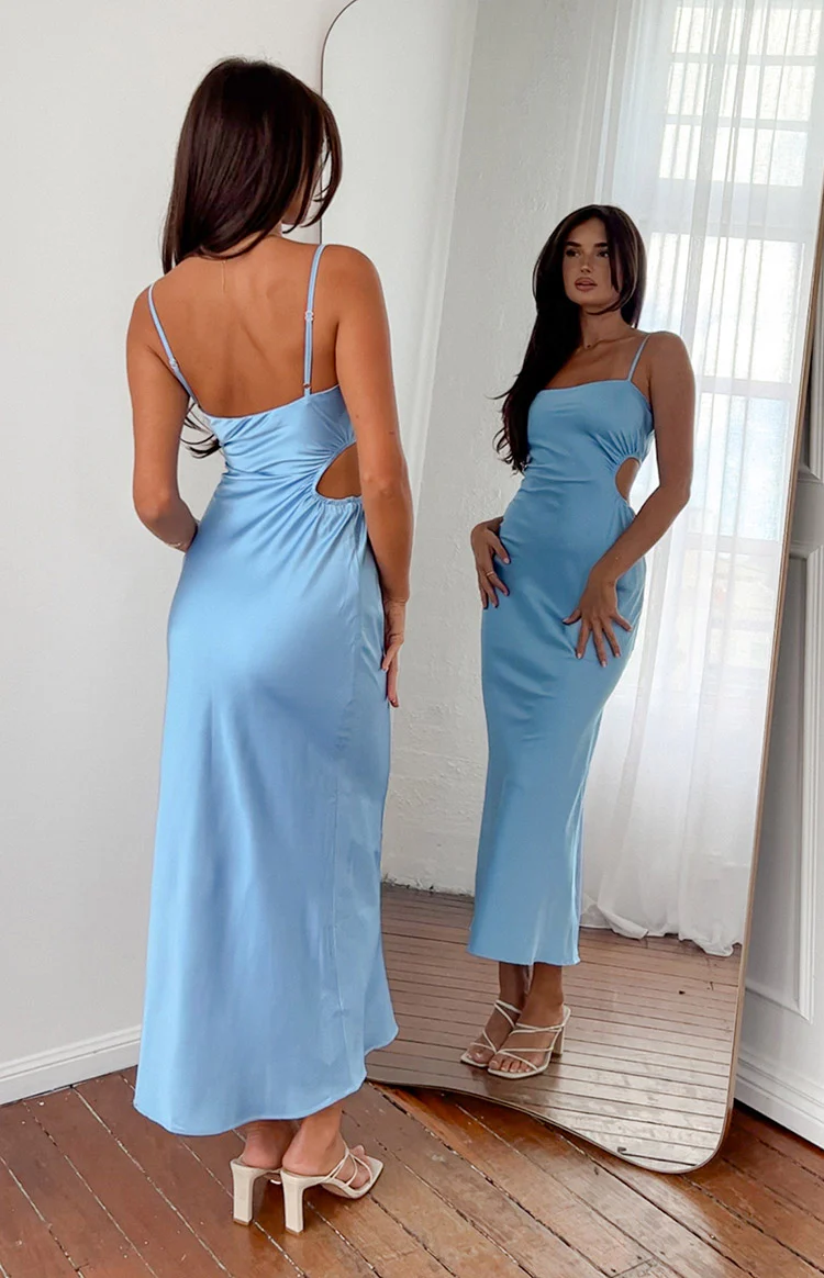 Jura Blue Maxi Dress - Image 8