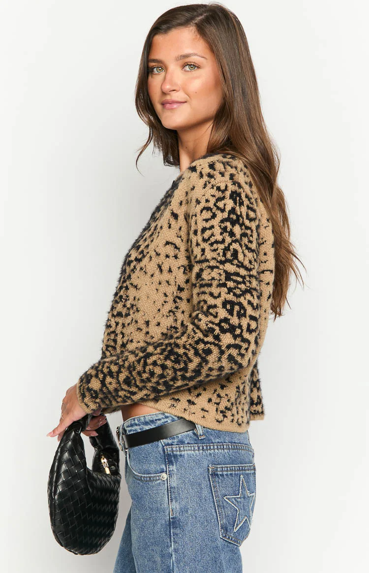 Kahli Leopard Print Cardigan - Image 4