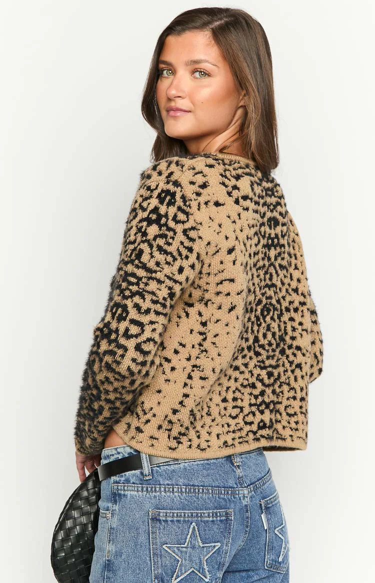 Kahli Leopard Print Cardigan - Image 5