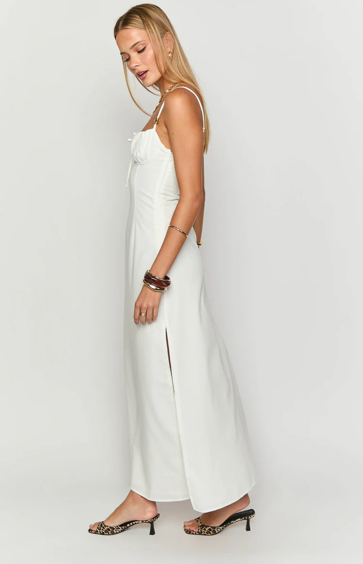 Kayla White Maxi Dress - Image 4