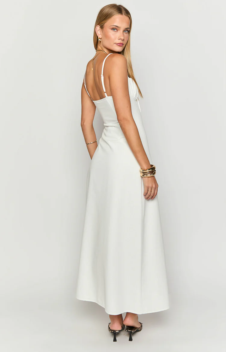 Kayla White Maxi Dress - Image 5