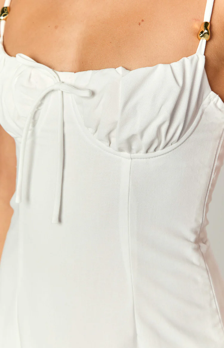 Kayla White Maxi Dress - Image 6