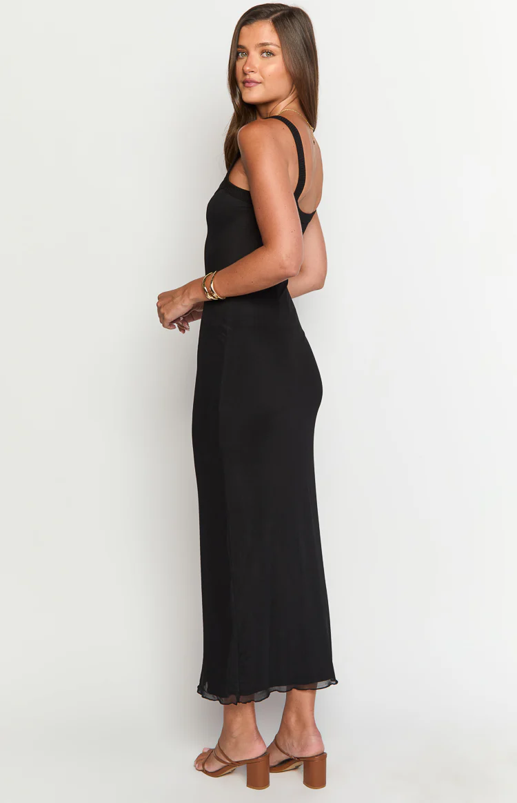 Kelly Black Maxi Dress - Image 5