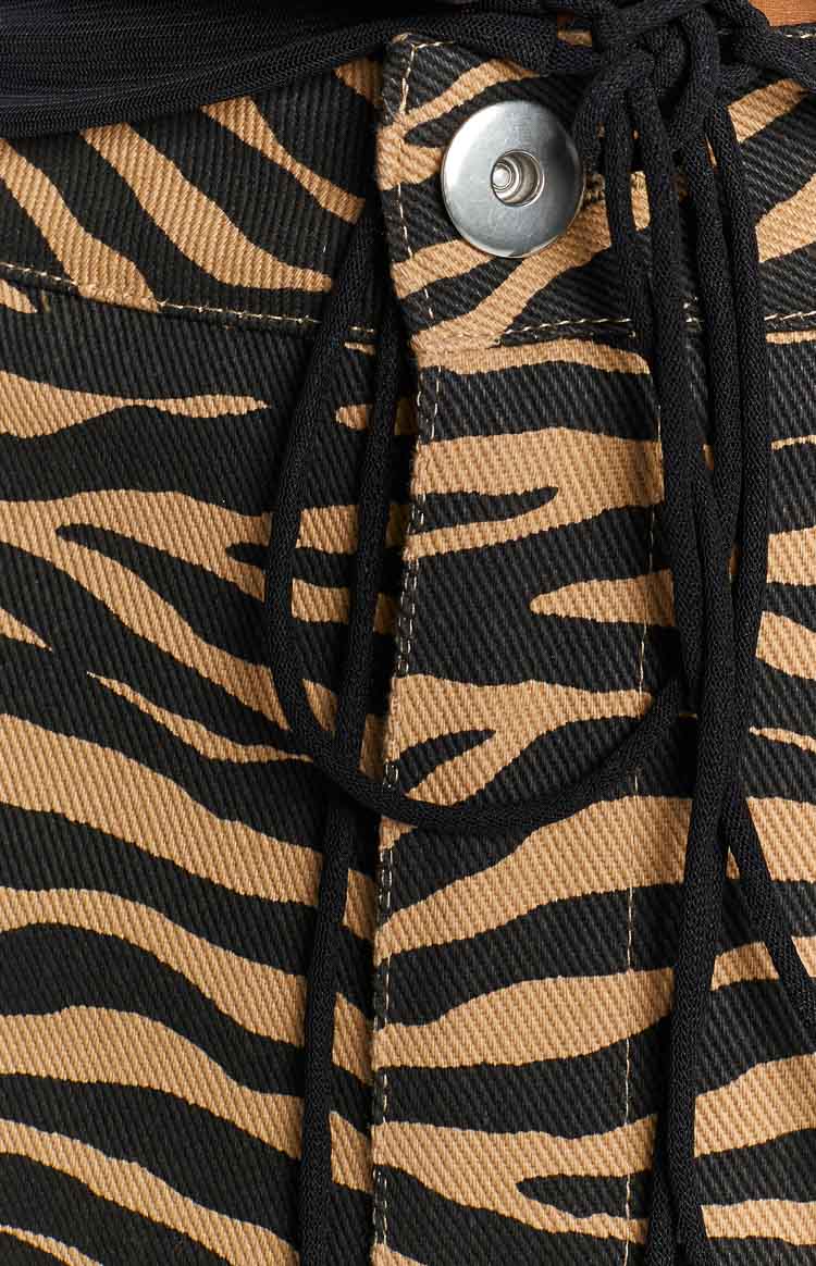 Kennedi Brown Print Pants - Image 6