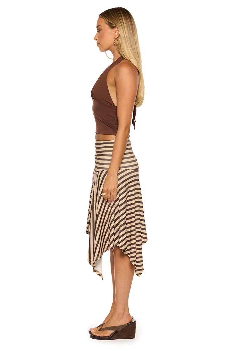 Kerlina Brown Halter Neck Top - Image 6