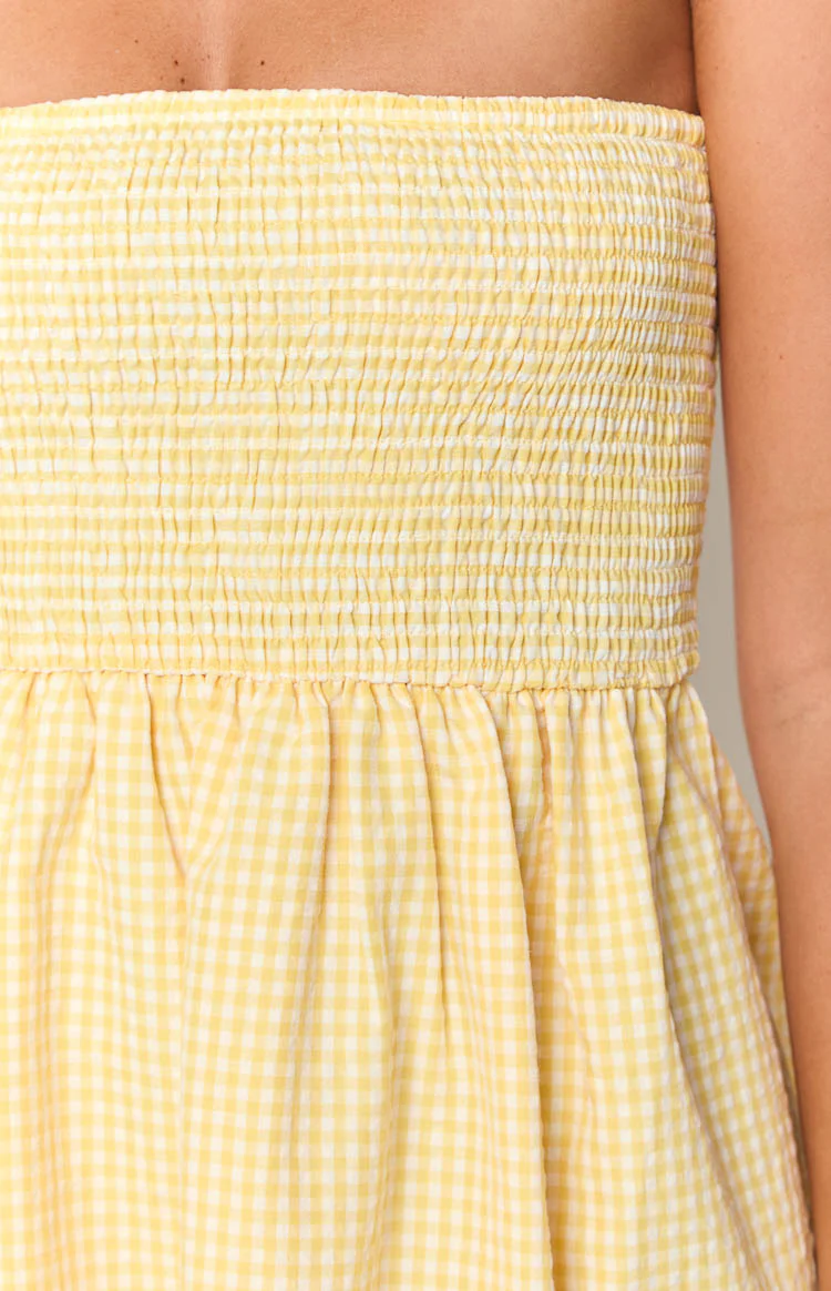 Kimmy Yellow Mini Dress - Image 6