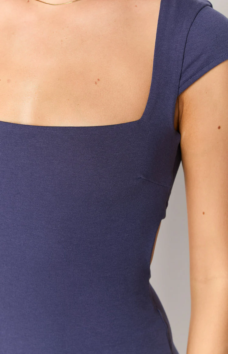 Kirby Navy Mini Dress - Image 6