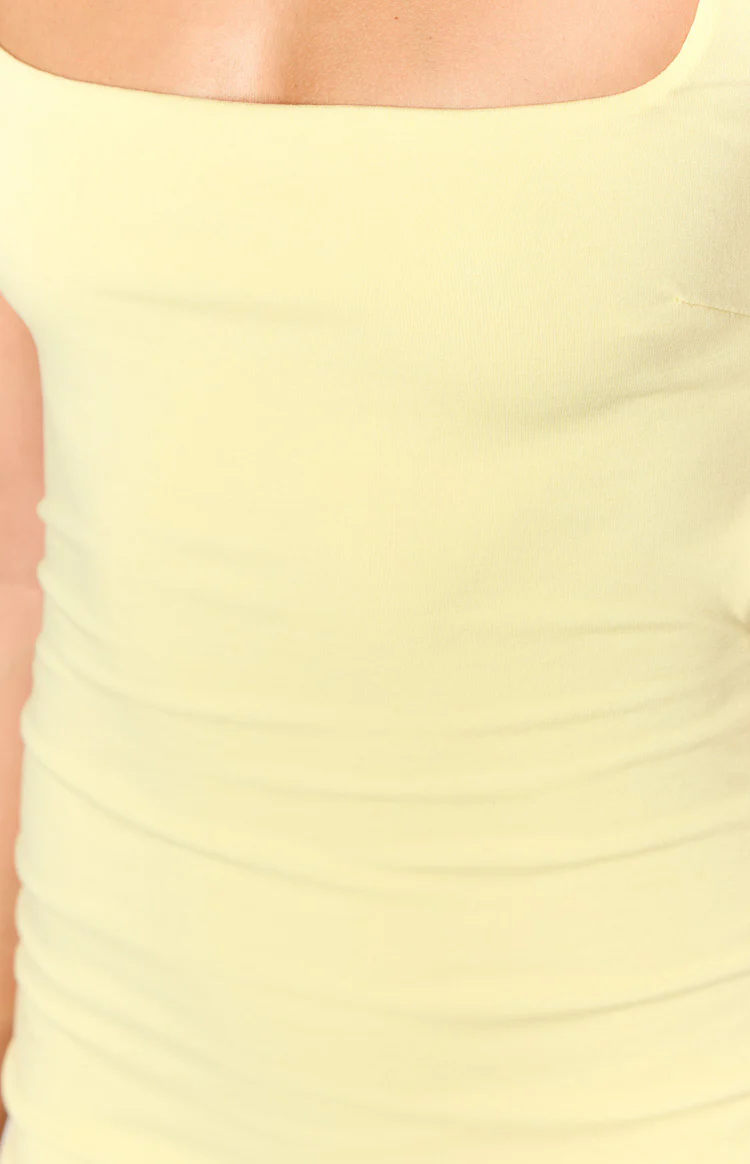 Kirby Yellow Mini Dress - Image 6