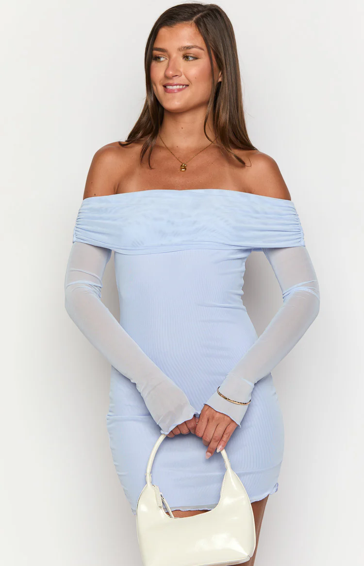 Kofi Lilac Long Sleeve Mini Dress - Image 2