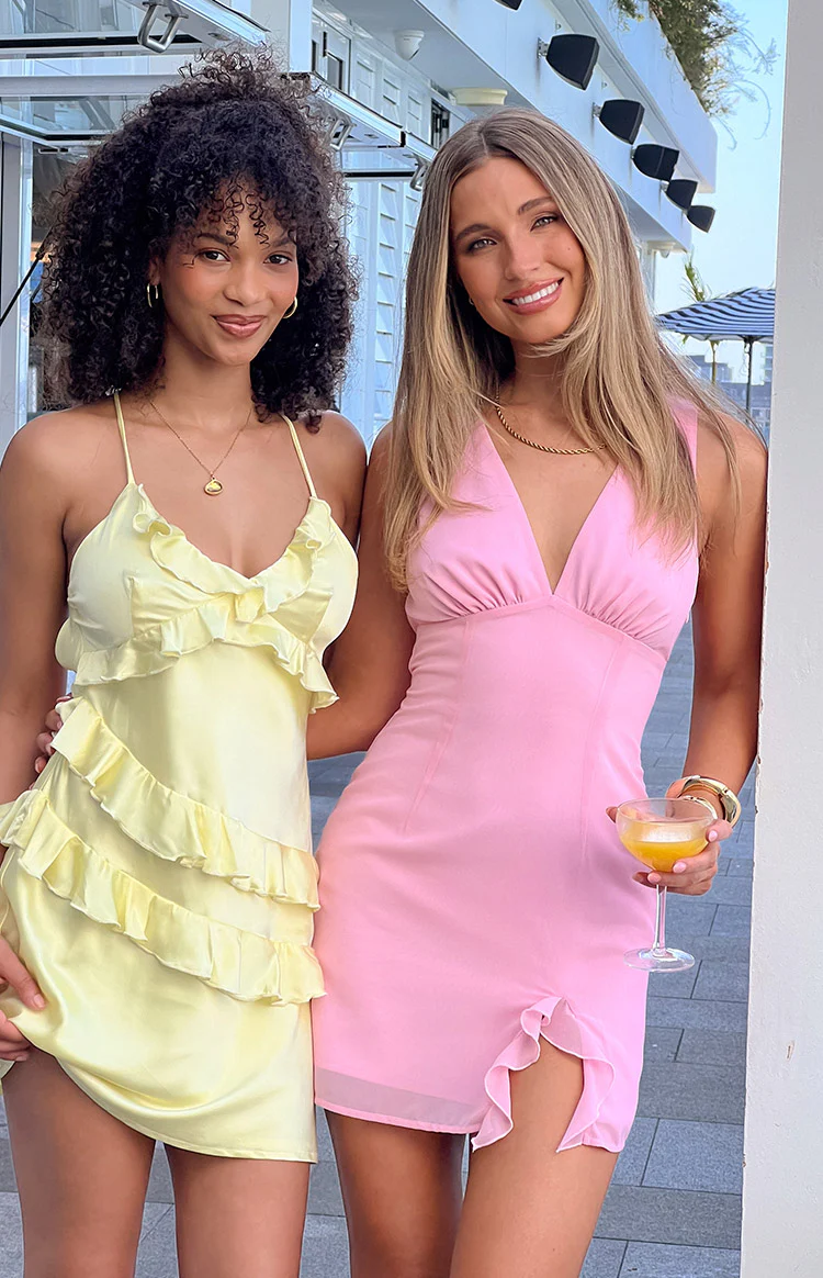 Kristina Pink Mini Dress - Image 8