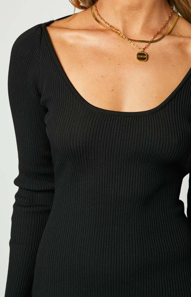 Kylie Black Maxi Dress - Image 6