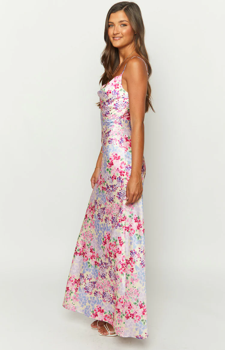 Laufry Yellow Floral Print Maxi Dress - Image 4