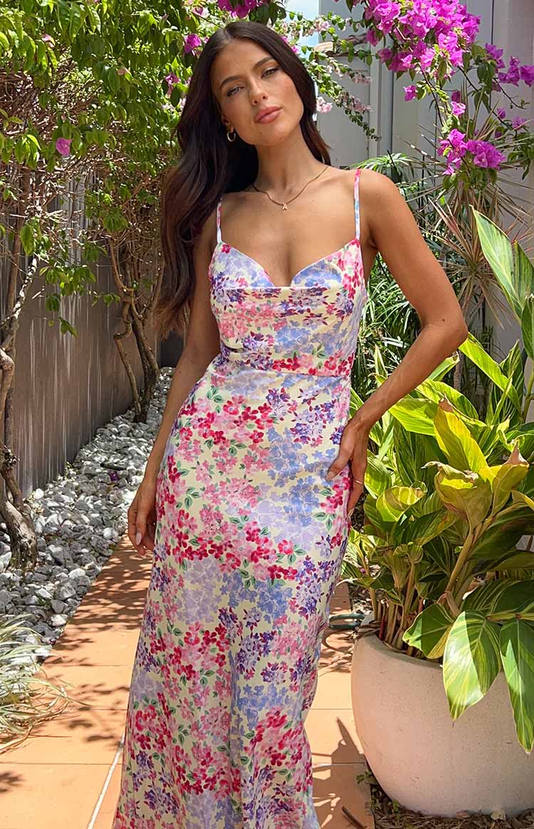 Laufry Yellow Floral Print Maxi Dress - Image 9