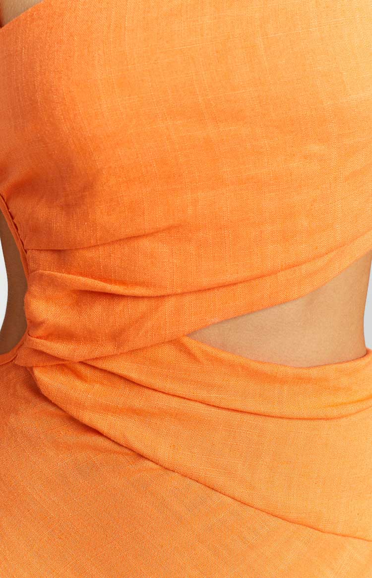 Lene Orange Maxi Dress - Image 6
