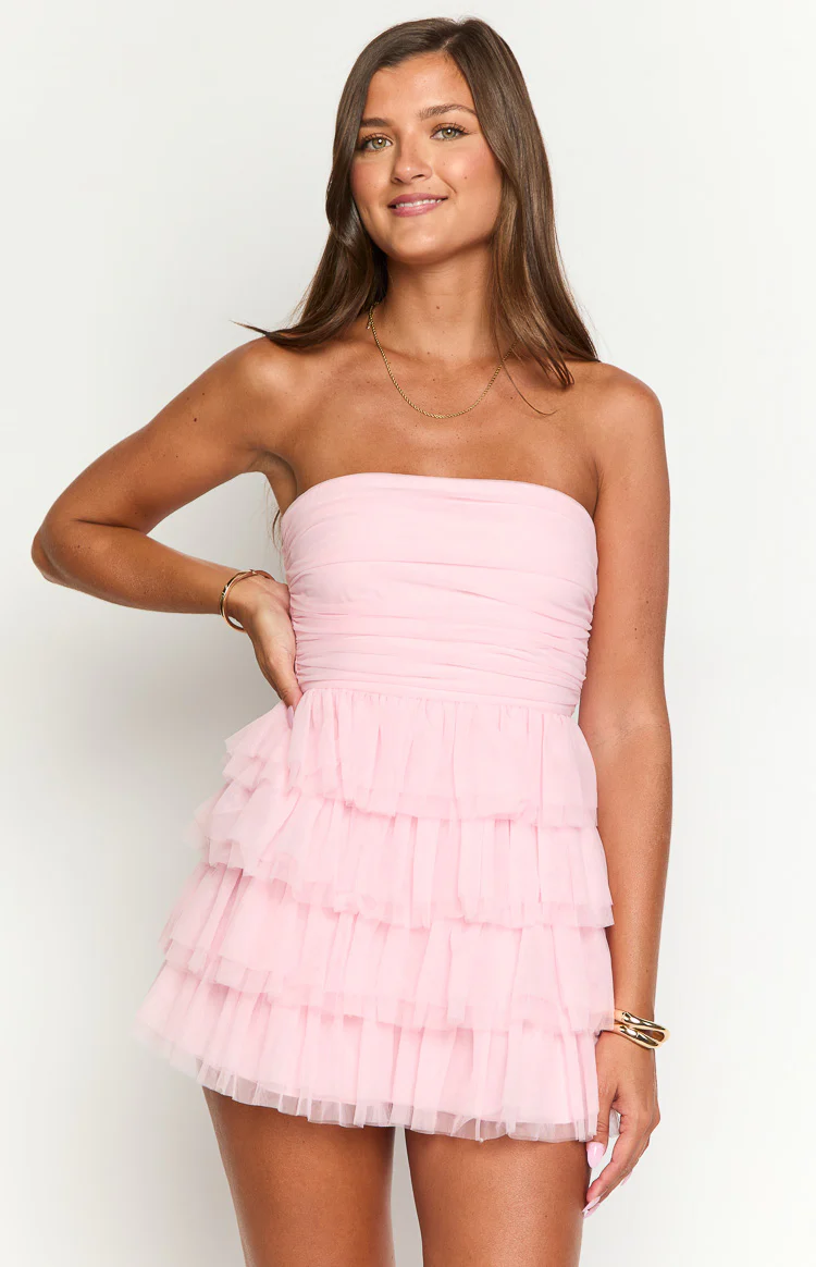 Leto Pink Mini Dress - Image 2