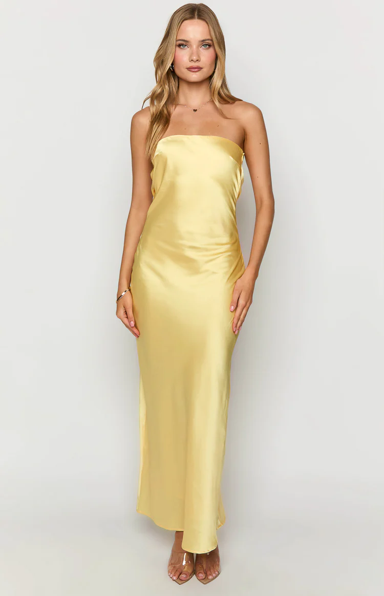 Libra Yellow Maxi Dress - Image 2