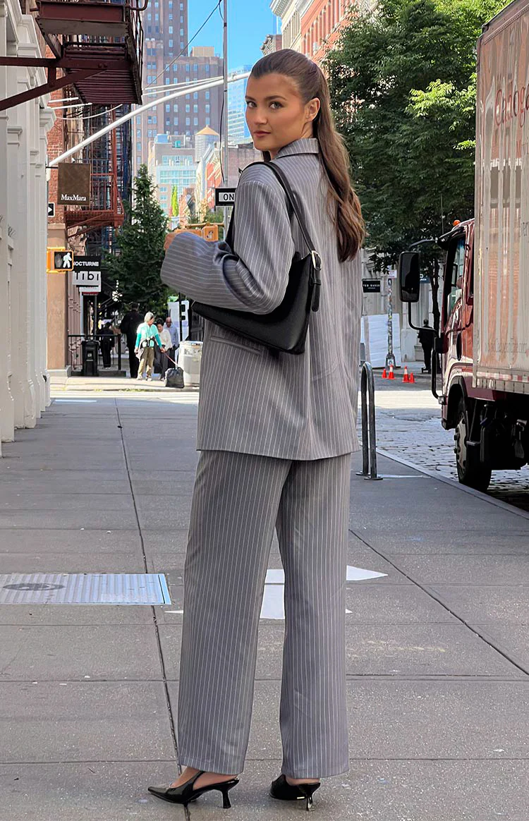Louis Grey Striped Pants - Image 7