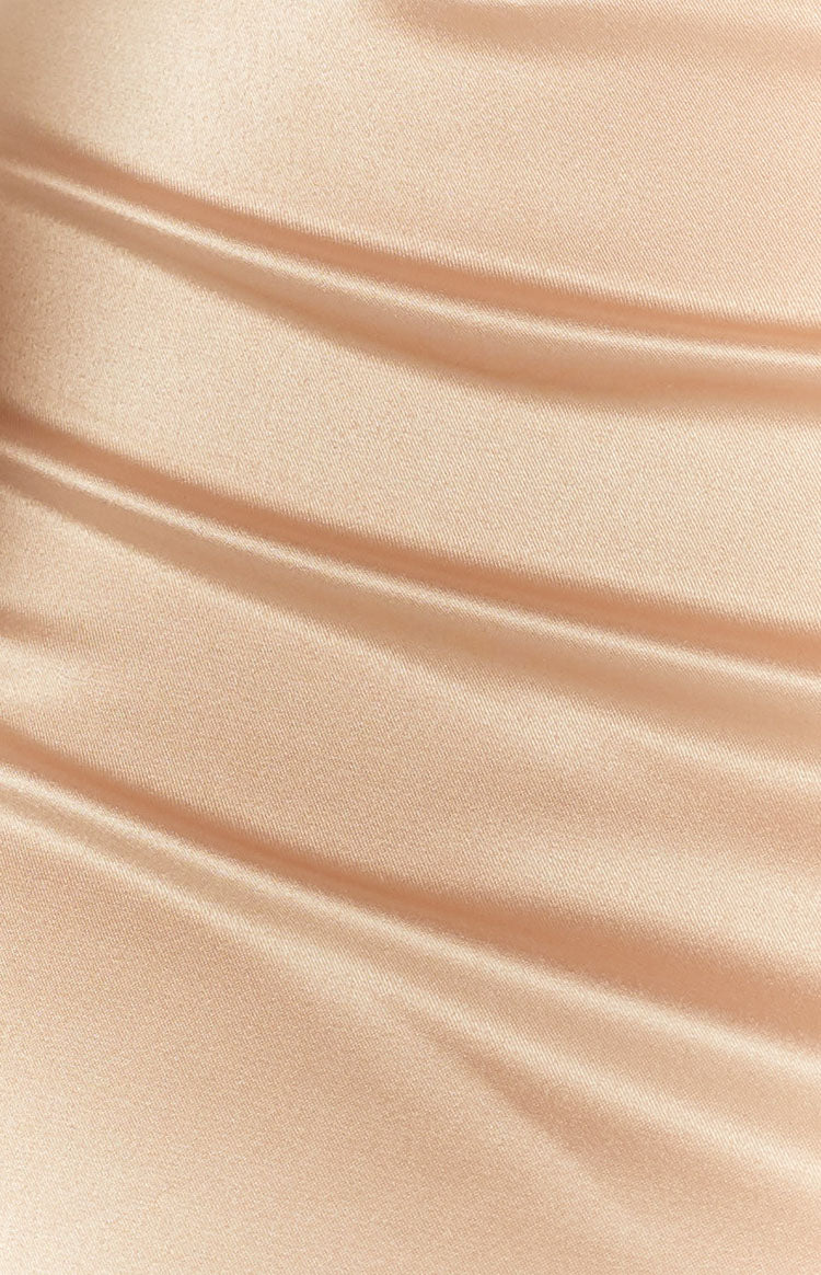 Manhattan Slip Formal Dress Champagne - Image 16