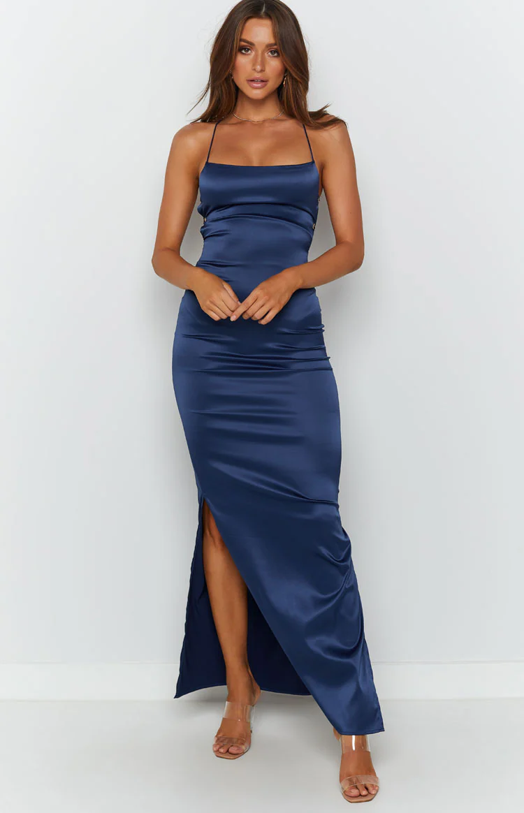 Manhattan Slip Formal Dress Midnight - Image 13