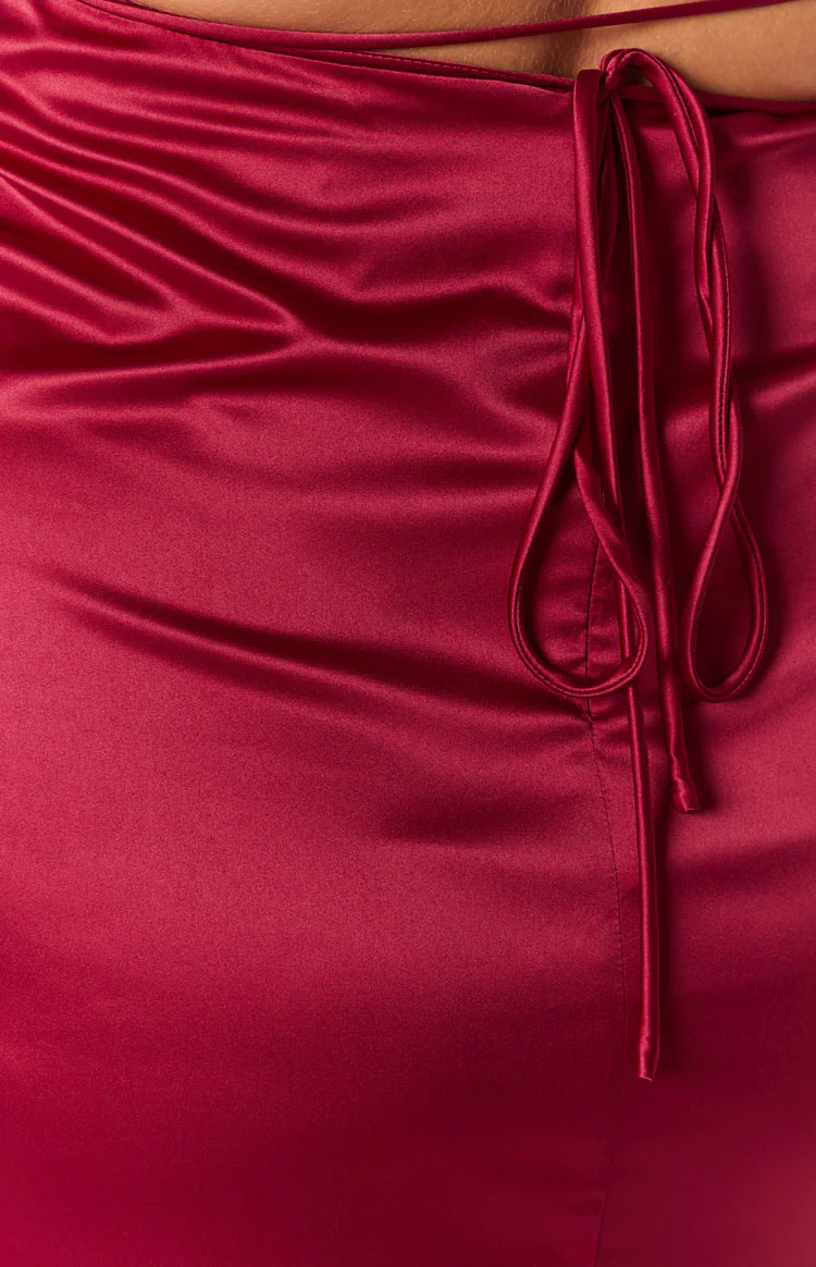 Manhattan Slip Formal Dress Wine - Image 13