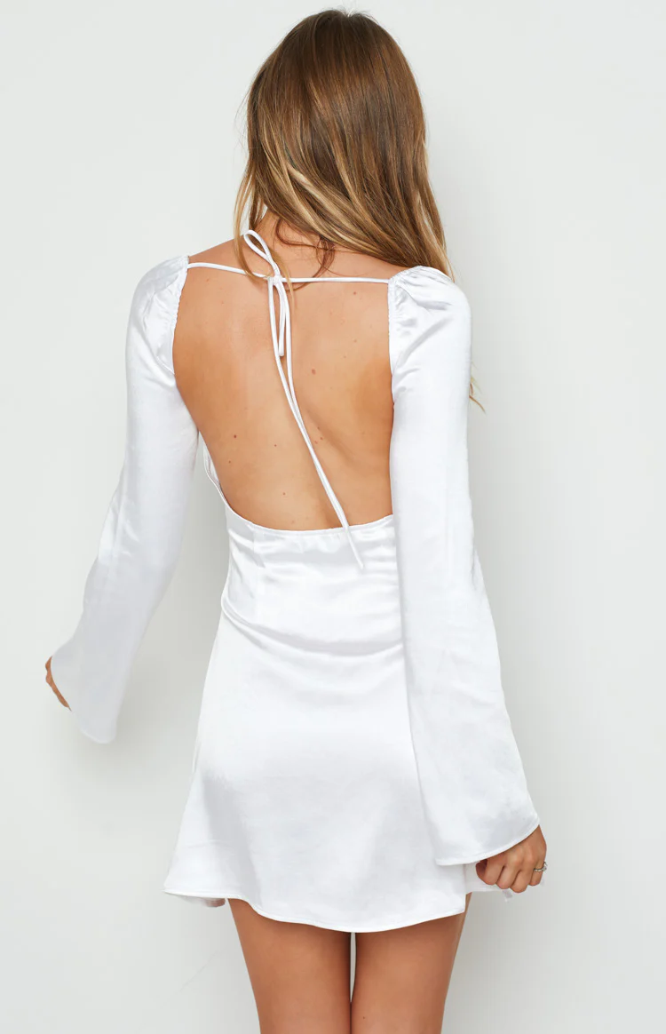 Marienne White Mini Dress - Image 4