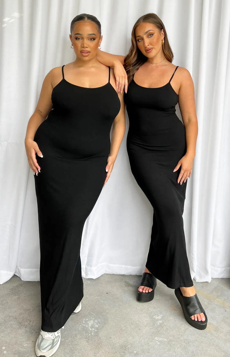 Melrose Black Maxi Dress - Image 10