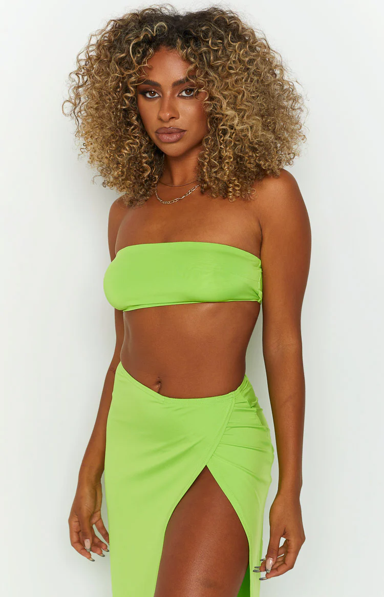 Murphy Lime Bandeau Top - Image 4