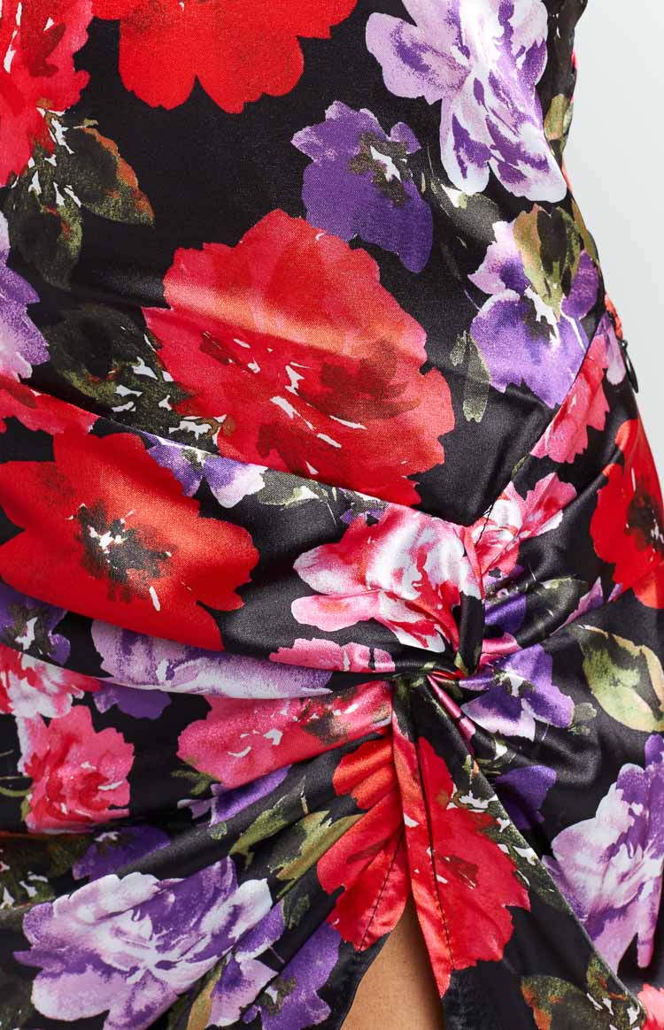 Nadine Floral Strapless Mini Dress - Image 6
