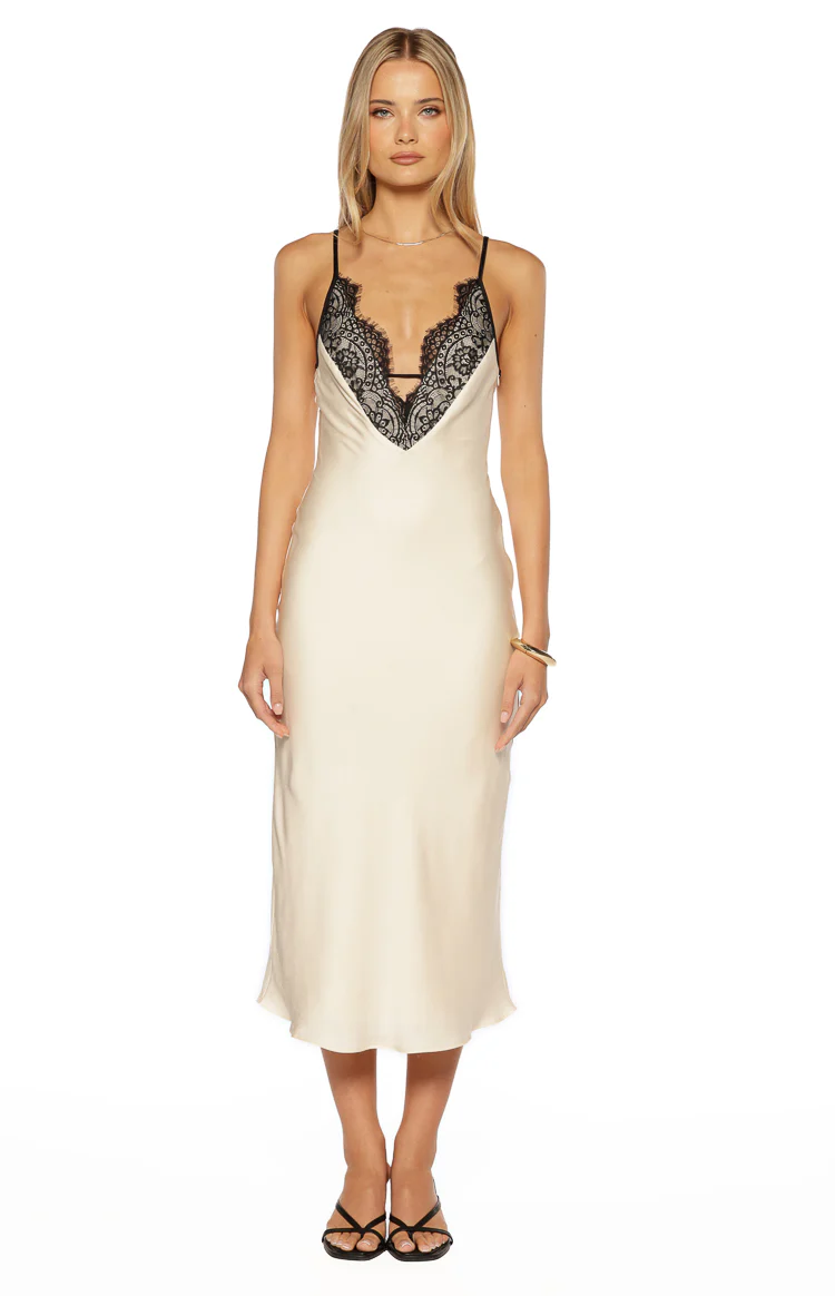 Nikita Cream Lace Midi Dress - Image 6