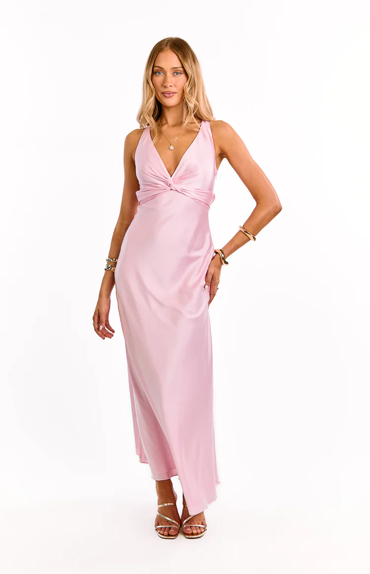 Oden Light Pink Formal Maxi Dress - Image 2