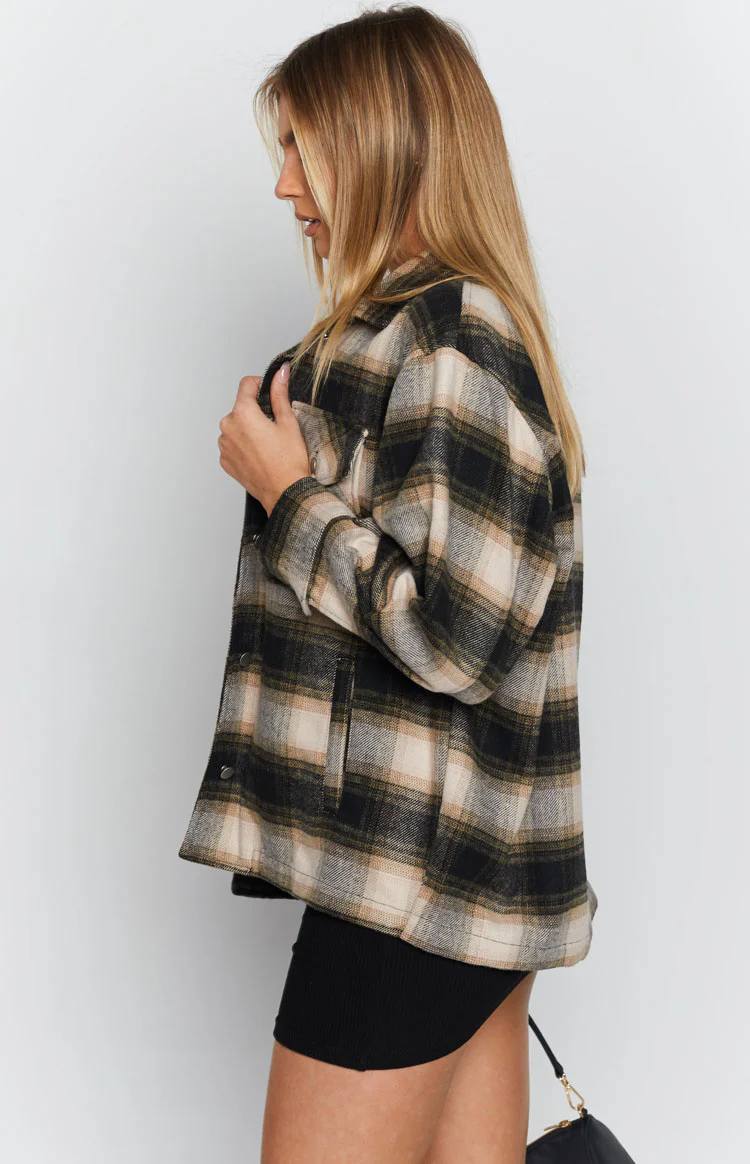 Orson Fleece Check Jacket - Image 5