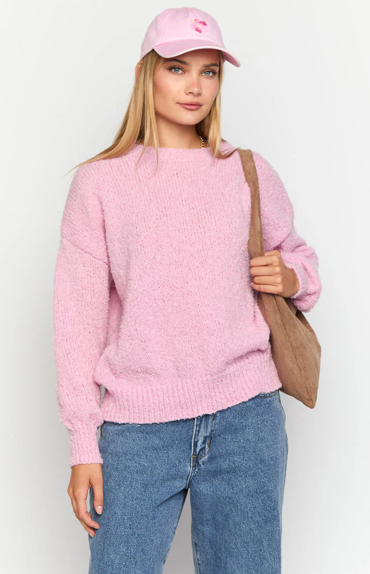 Oxford Pink Knit Sweater - Image 2