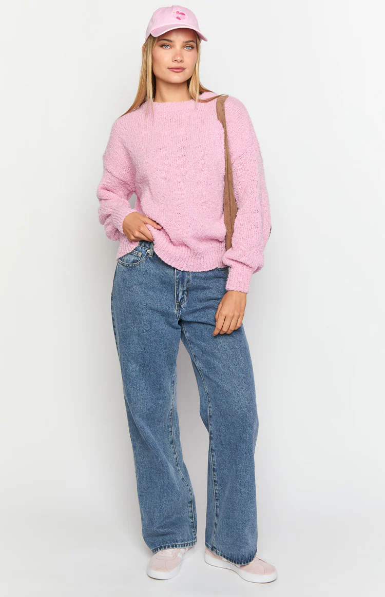Oxford Pink Knit Sweater - Image 3