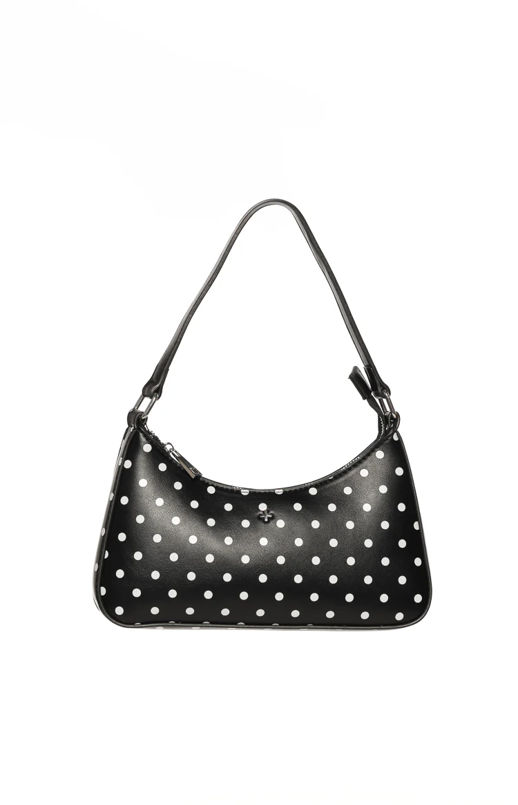 Peta and Jain Josee Black Polka Dot Shoulder Bag - Image 3