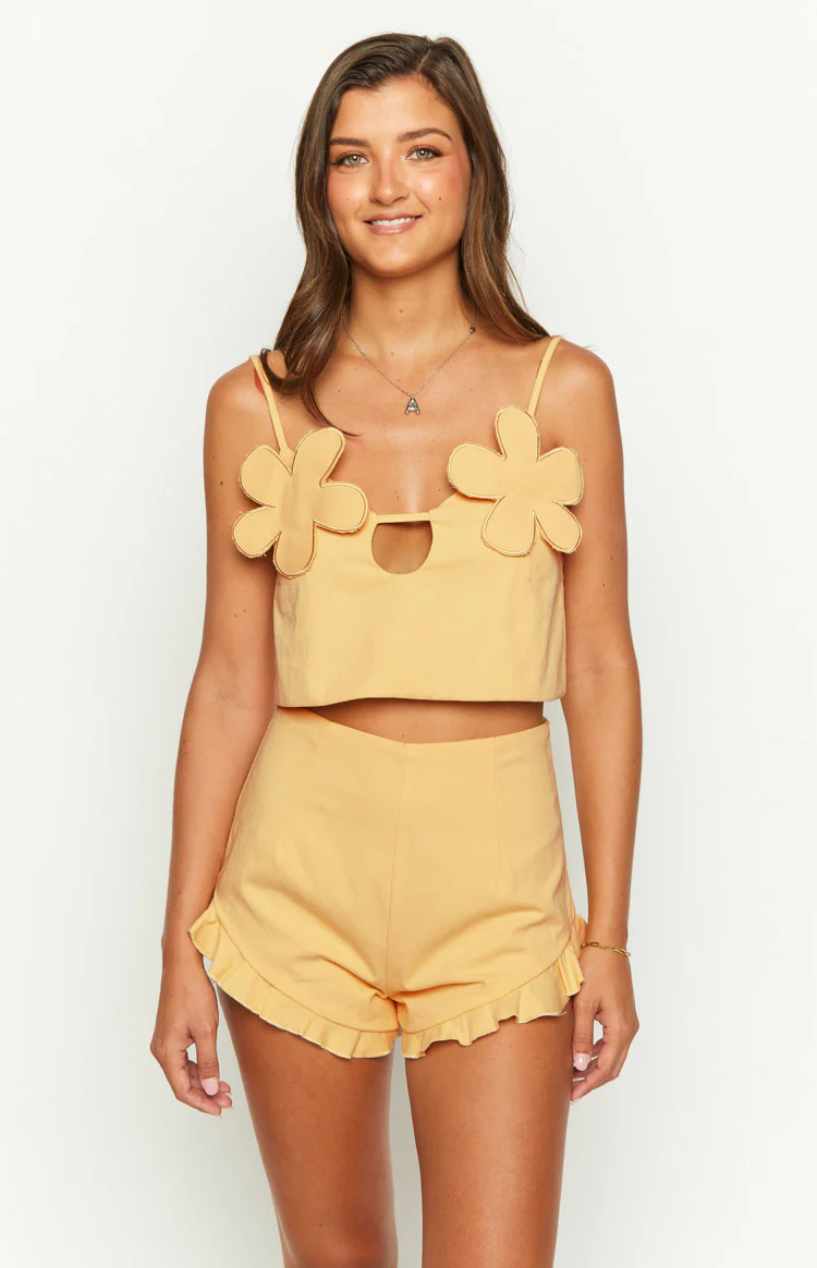 Petal Yellow Shorts - Image 2
