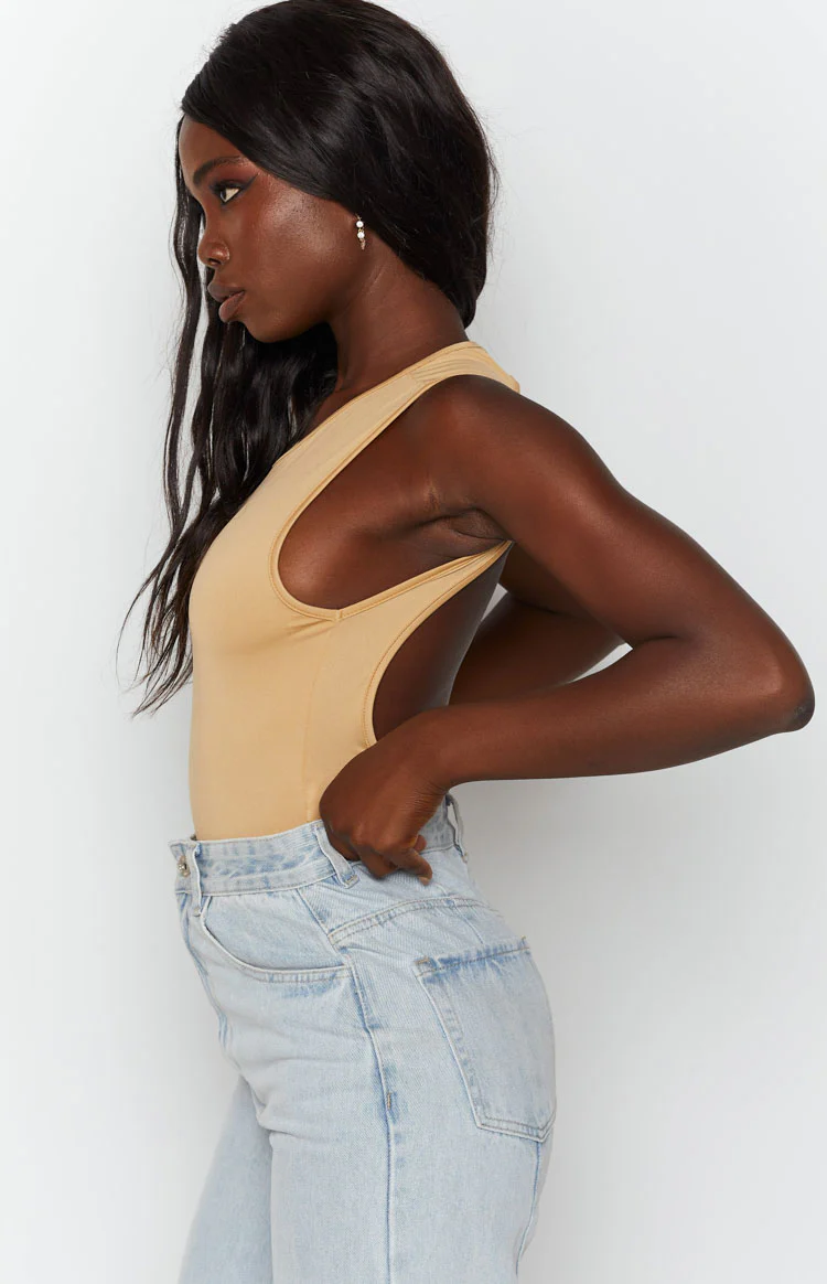 Pines Jersey Bodysuit Beige - Image 6