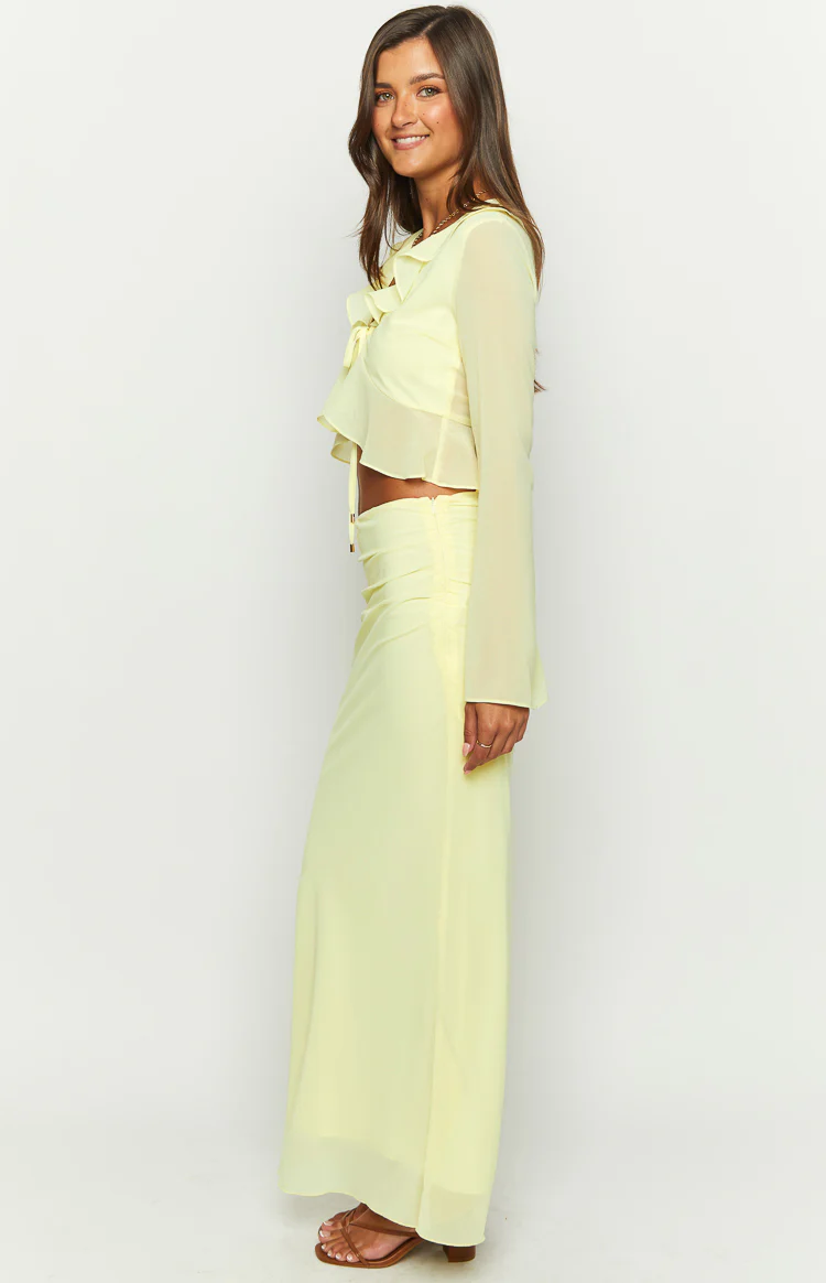 Rarmi Yellow Maxi Skirt - Image 4
