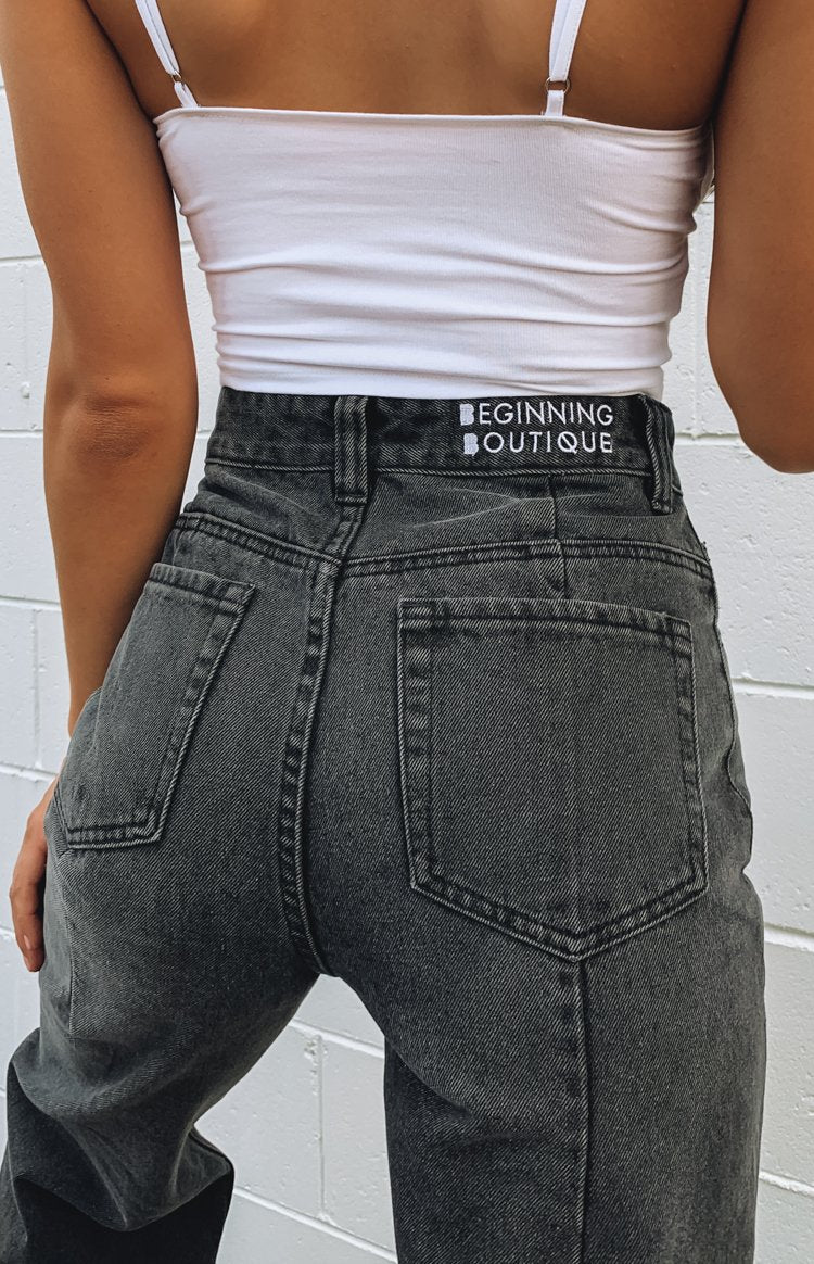 Robin Wide Leg Jeans Black Wash - Image 16