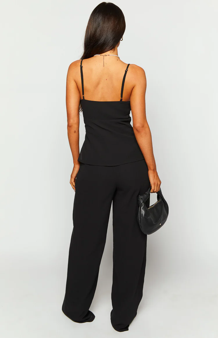 Rune Black Chiffon Jumpsuit - Image 5
