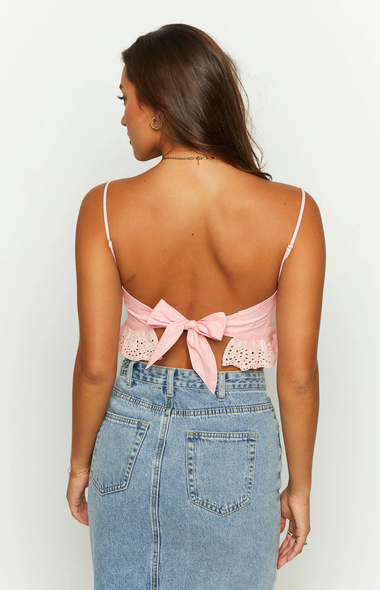 Sandi Pink Crop Top - Image 5
