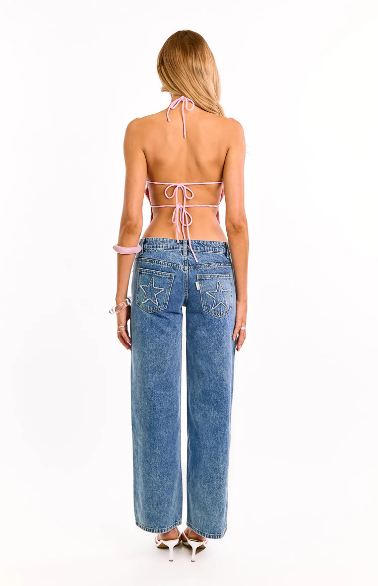 Santana Pink Sequin Halter Neck Top - Image 7