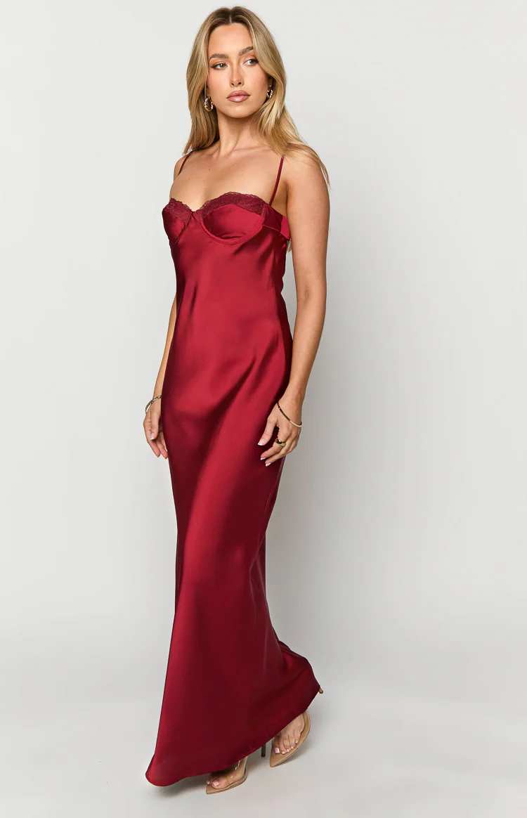 Scarlette Red Maxi Dress - Image 4