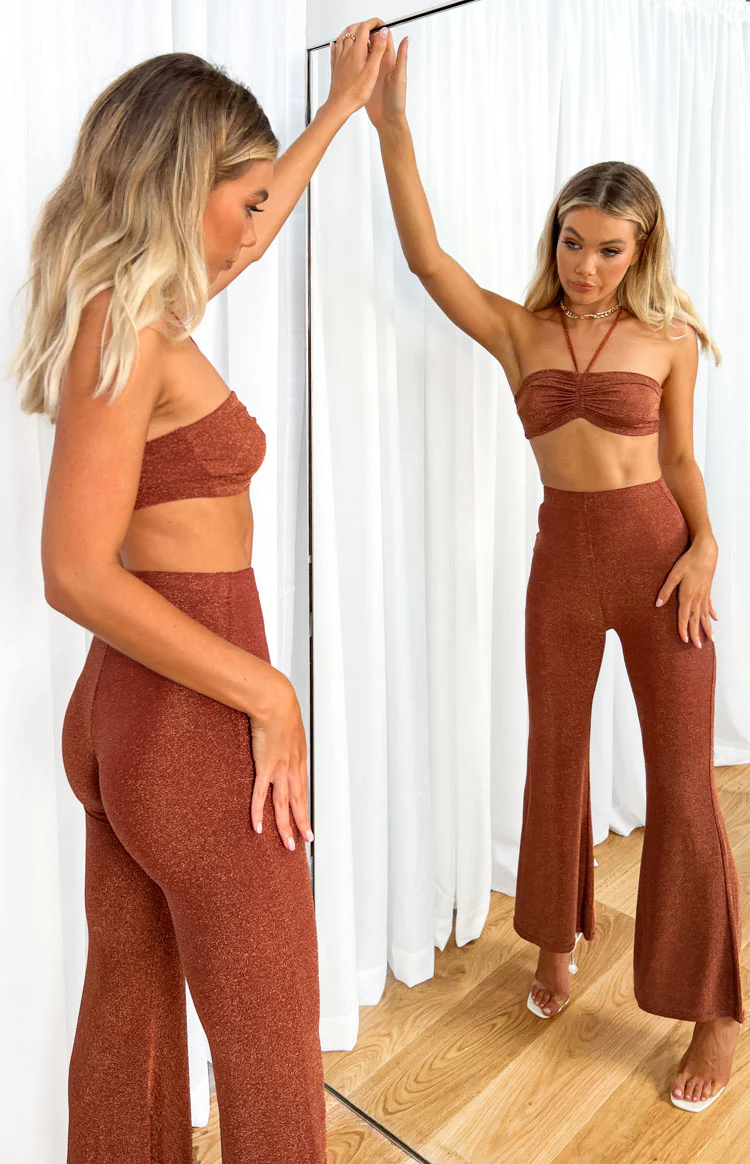 Stassie Rust Halter Top - Image 4